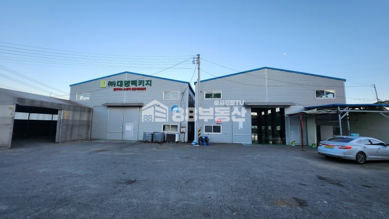 경기 화성만세구 송산면 사강리 1동 2차선 도로변 바로 진입 가능, 전기 100kw, 호이스트 5톤 월세 매물번호 10180 사진 1
