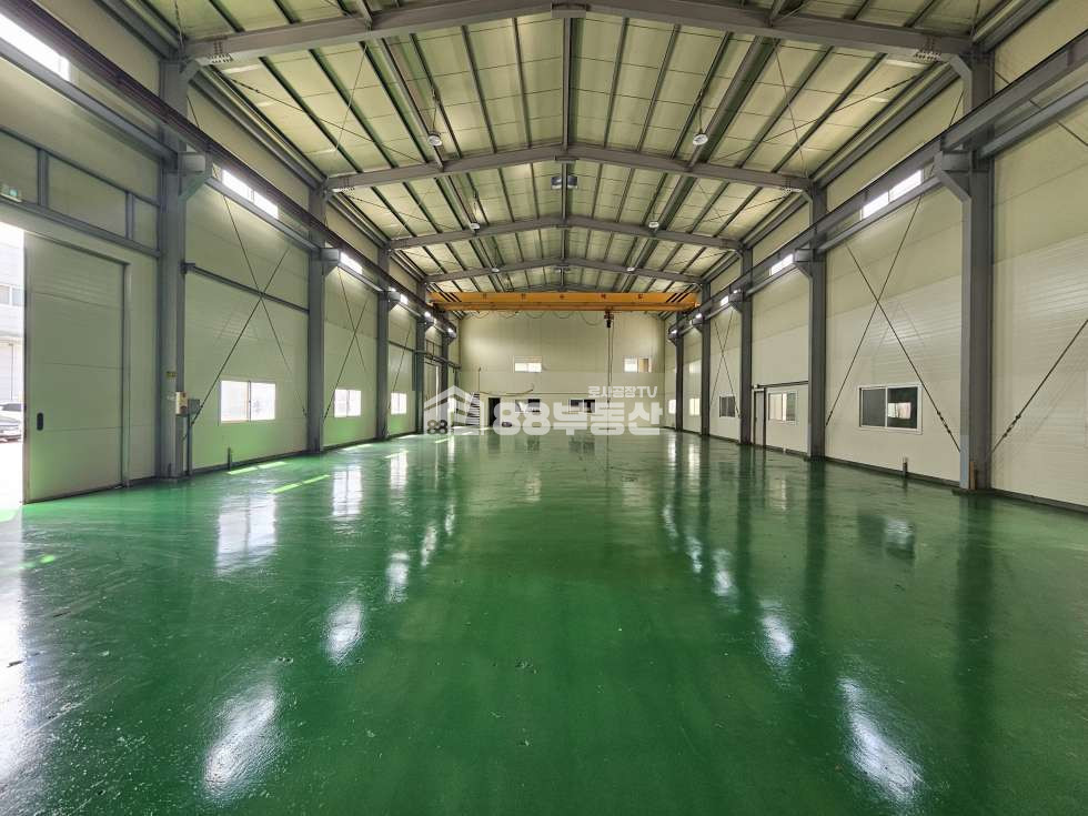 경기 화성만세구 양감면 송산리 4동 공장 1층 190평+2층사무실 28평, 전력 150kW, 호이스트 2.8톤, 주용도 공장, 양감IC 접근성 최상 월세 매물번호 10183 사진 3