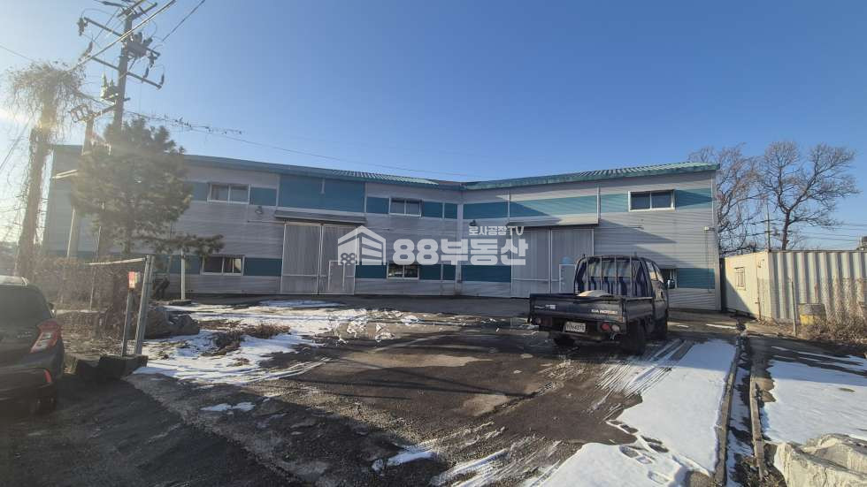경기 화성만세구 남양읍 무송리 전력 300kW 호이스트 5톤 마당 넓은 임대료 저렴한 단독공장 월세 매물번호 10225 사진 1